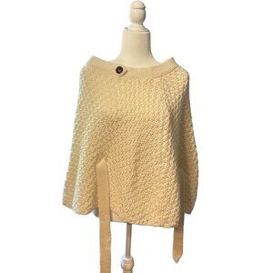 Arden B. Cream Color Poncho Waist Tie Size Medium Large (M/L)